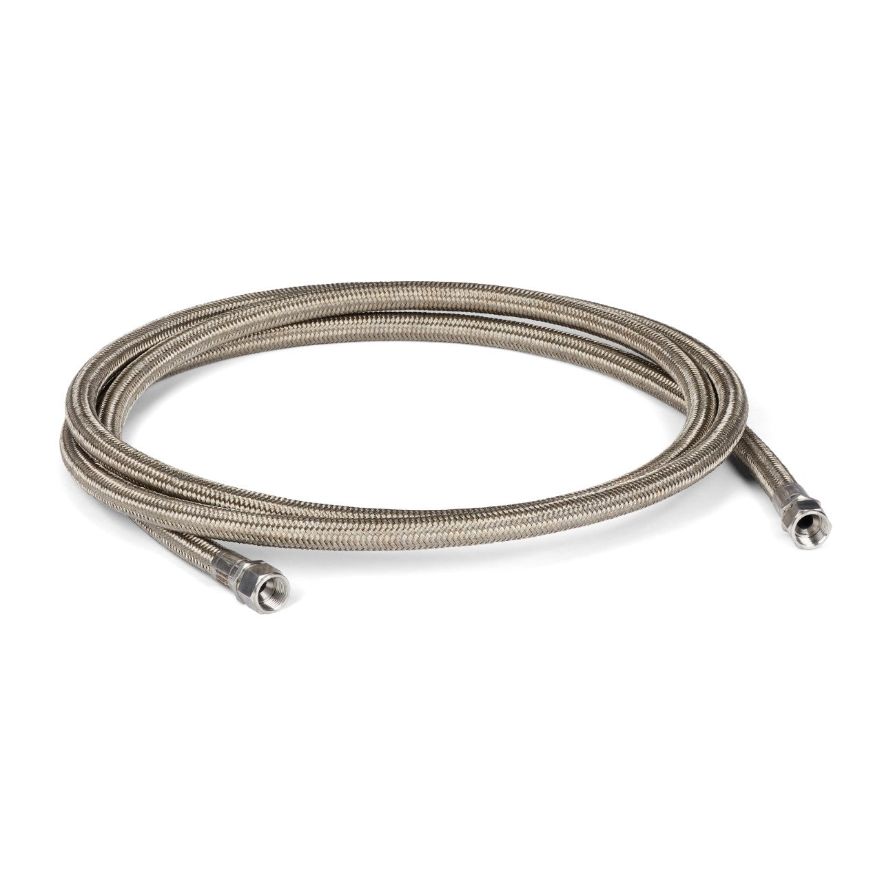 10 ft. (3.0 M) Stainless Steel Braided PTFE Ambient Hose,  No. 10 (0.495 in. / 12.6 mm ID)