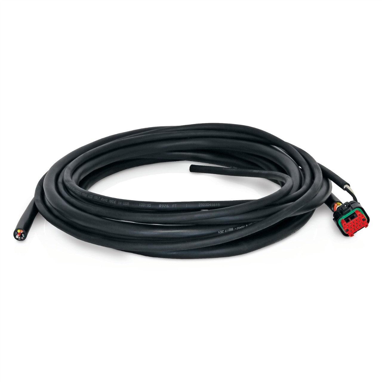 14-Pin Connector, 2-Wire, 10 ft Power In and 12-Wire Color Coded 20 ft Cable, Flying Leads