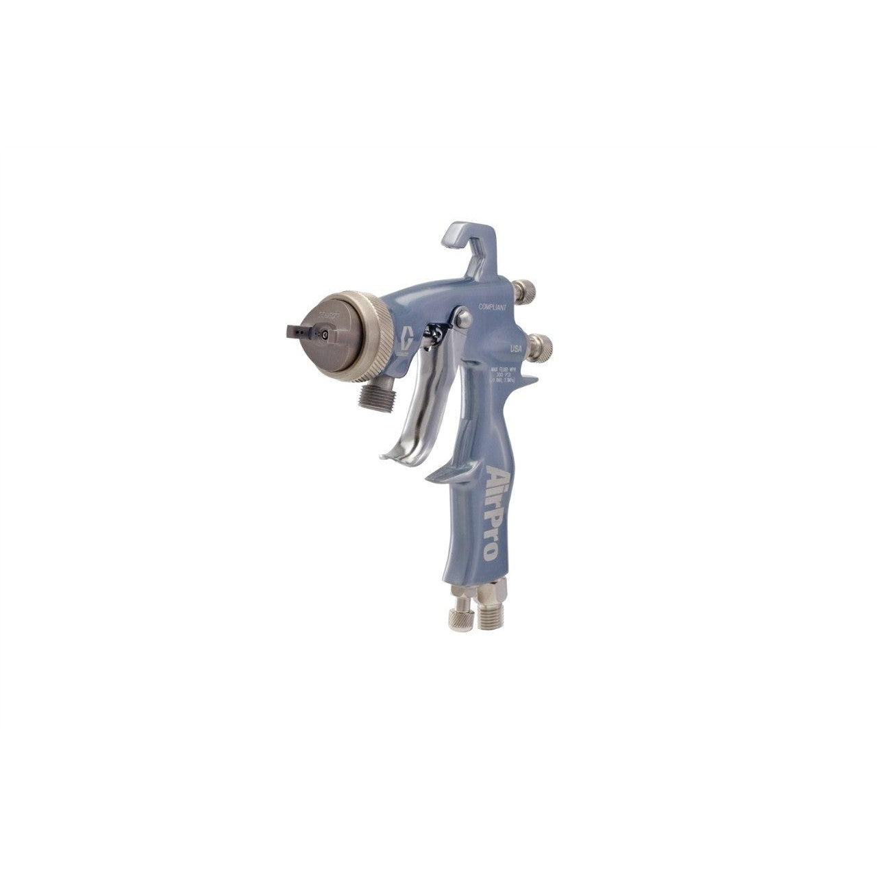 AirPro Air Spray Pressure Feed Gun, Compliant, 0.070 inch (1.8 mm) Nozzle, SST Tip, for General Metal Applications