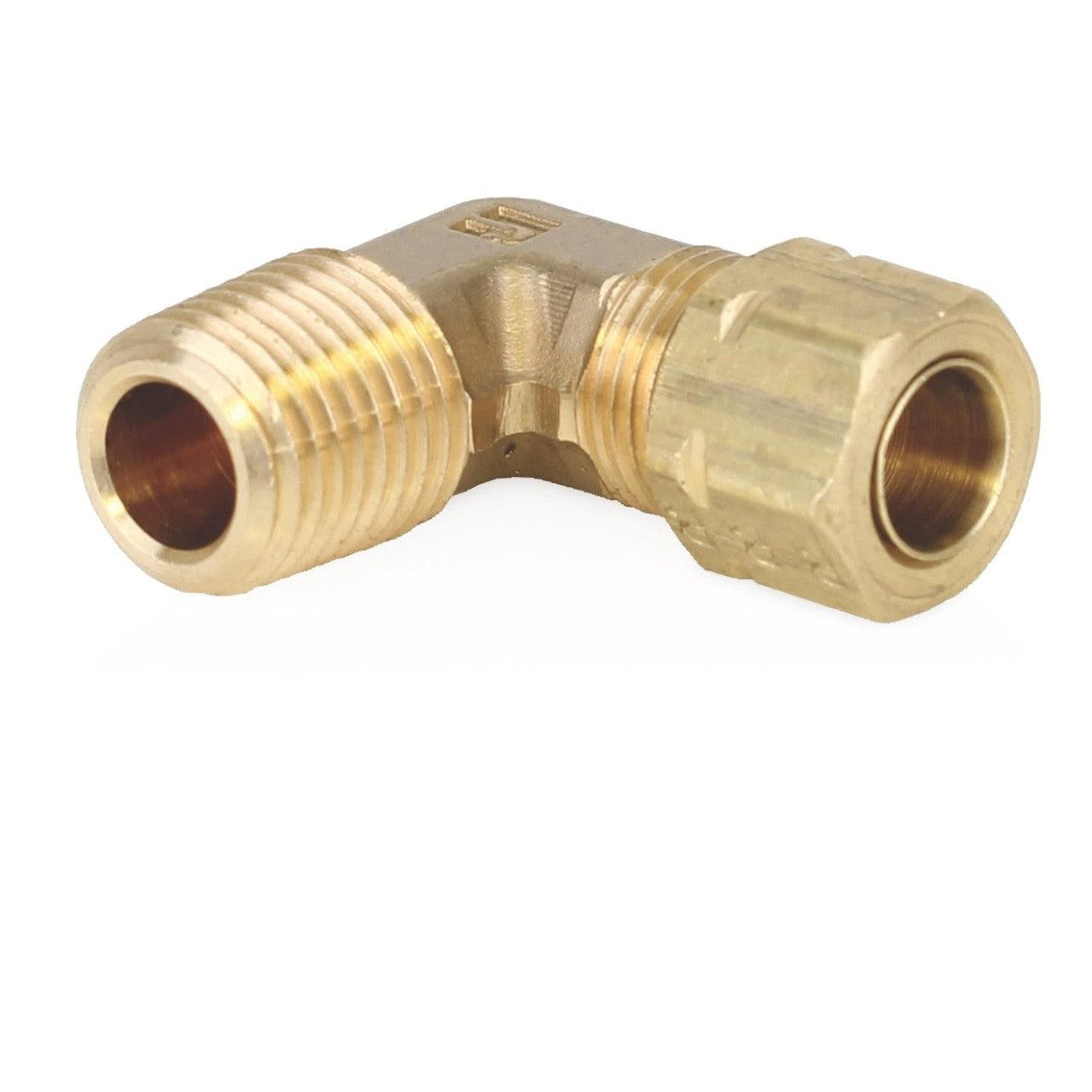 Fitting - Brass Male Tube Elbows 5/16 in. (7.94 mm) Tube x 1/4 in. (6.35 mm) NPTF