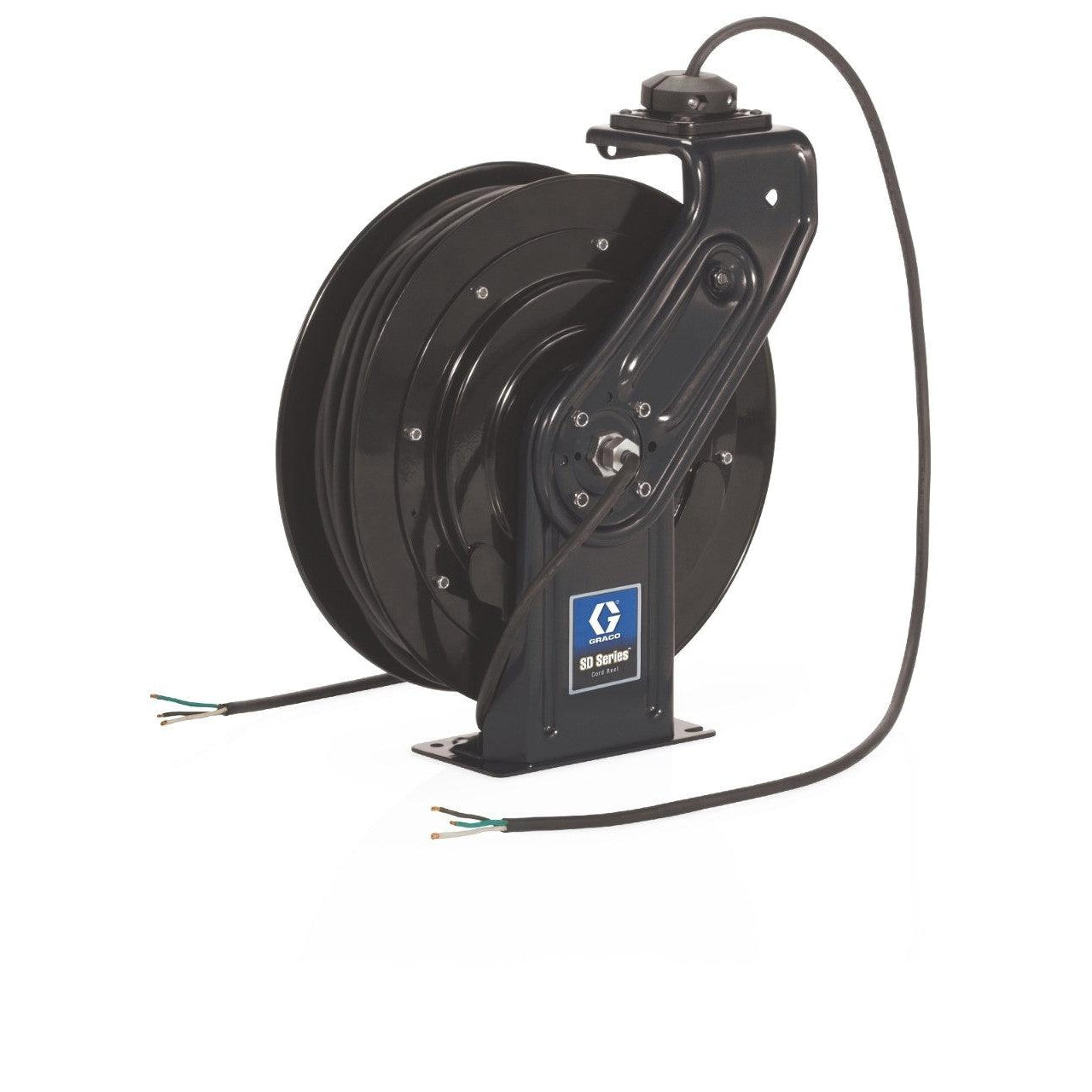SDª 10 Series 120 Volt Cord Reel - No Accessory, Cord Only - 95 ft (29 m), 16 AWG, 10 Amp Cord - Black
