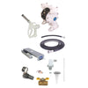 SDª Blue Pump Drum Package - 2 ft (0.61 m) Suction Hose Length - Manual Nozzle - 3/4 in. BSPP Fittings
