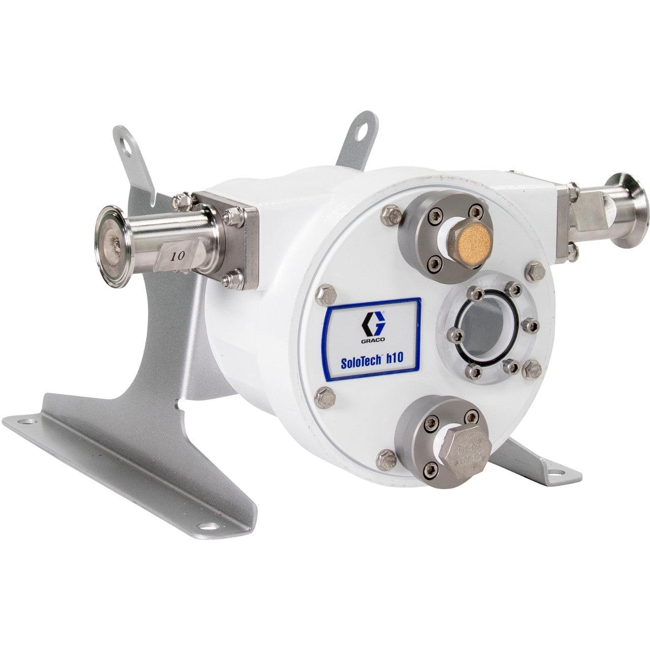 SoloTechª h10 Peristaltic Pump, No Motor or gear reducer, FDA Nitrile Hose, SST Sanitary Clamp Barb