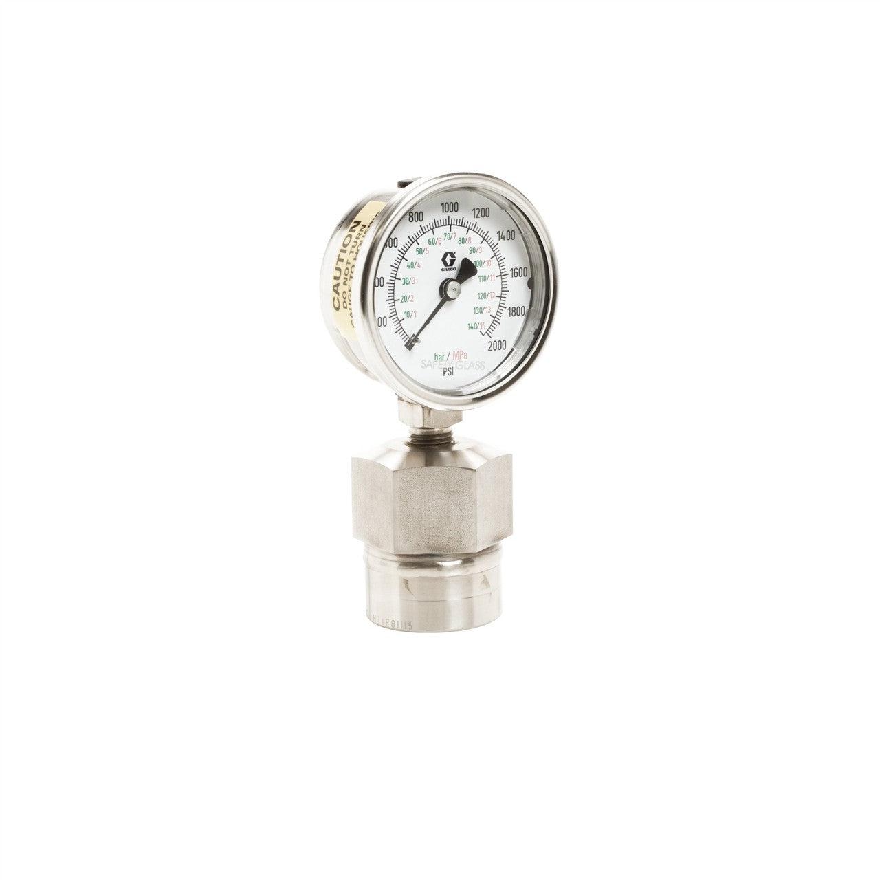 Stainless Steel Fluid Gauges with Dampeners, 0-2000 psi (0-140 bar) 1/4 in npt(f)