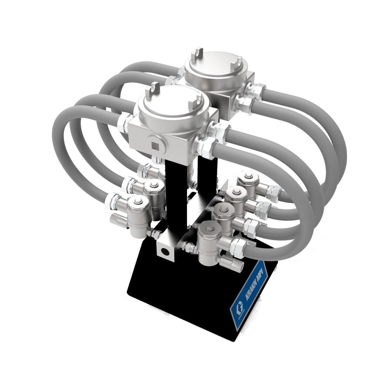 4 valve KRAKN MPI fluid manifold assembly for General Purpose use