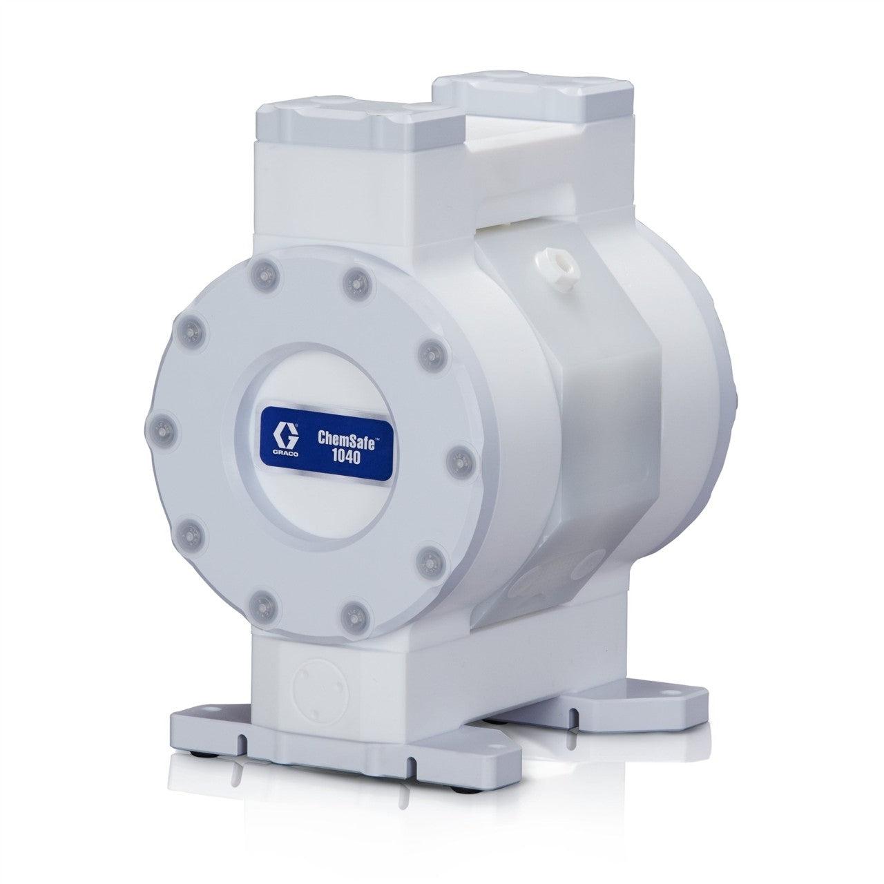 ChemSafe 1040 Air Operated Double Diaphragm Pump with PTFE Seat, PTFE Ball, Overmolded PTFE Diaphragm, PTFE Fluid Path & BSPT Port