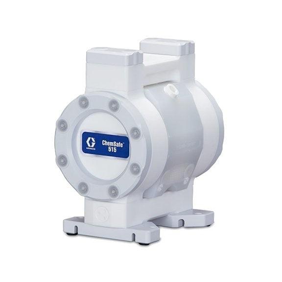 ChemSafe 515 Air Operated Double Diaphragm Plastic Pump with PTFE Seat, PTFE Ball, Overmolded PTFE Diaphragm, PTFE Fluid Path & NPT Port