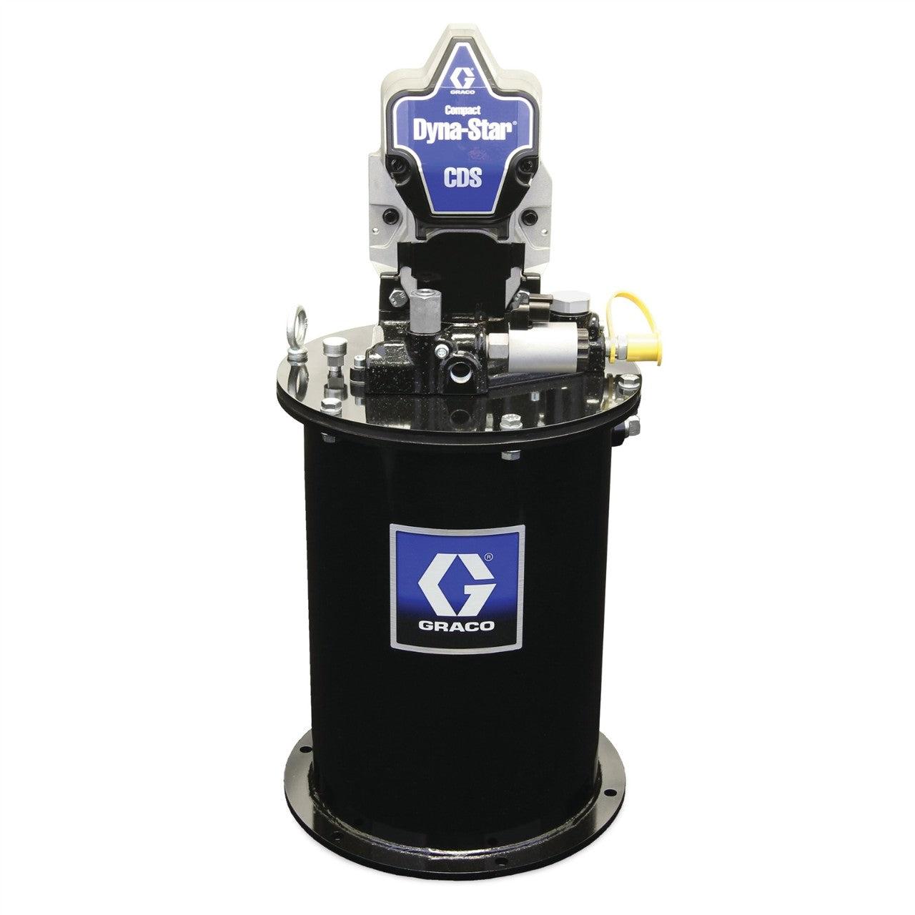 Compact Dyna-Star® 24 VDC Vent-Valve Grease Pump, 12 L Reservoir, Follower Plate, Pressure and Level Reporting