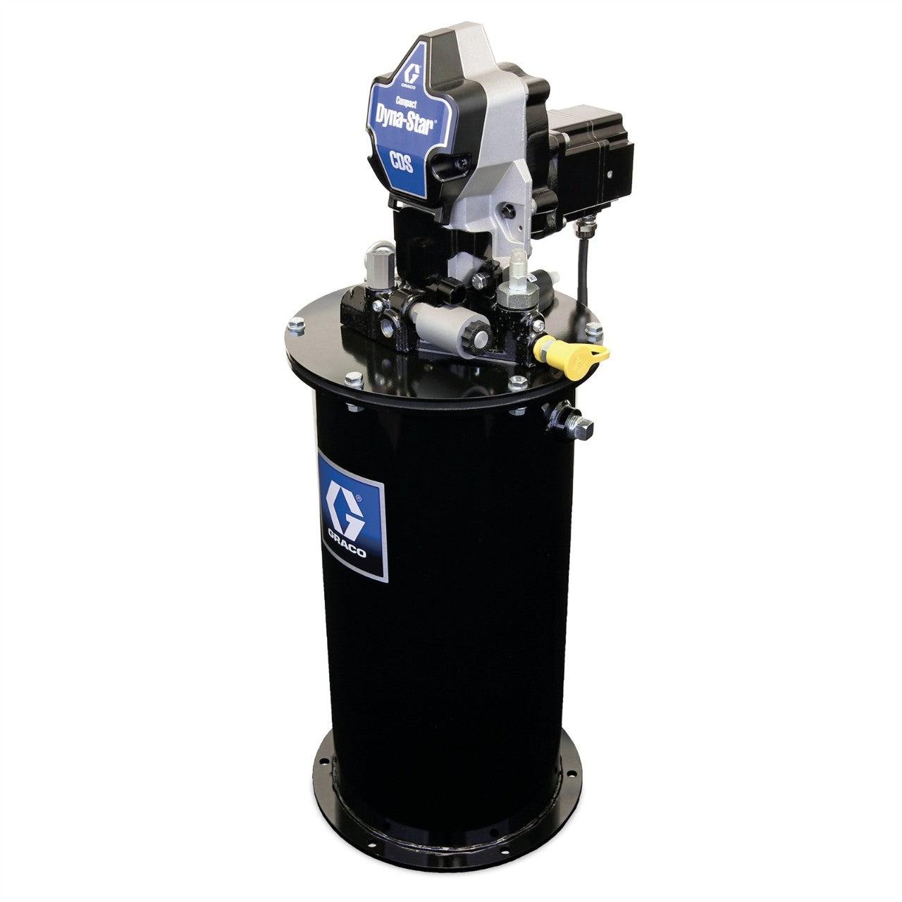 Compact Dyna-Star® 24 VDC Vent-Valve Grease Pump, 20 L Reservoir, Follower Plate, Pressure and Low-Level Switch