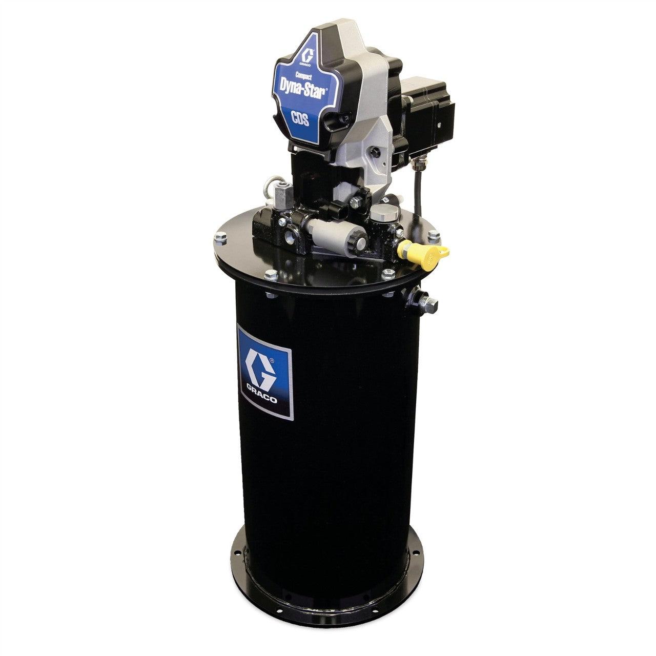 Compact Dyna-Star® 24 VDC Vent-Valve Grease Pump and 20 L Reservoir, Follower Plate, Level Reporting