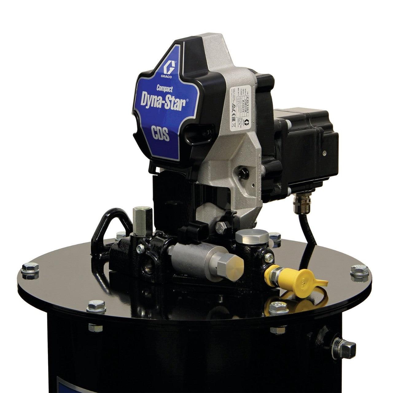 Compact Dyna-Star® 24 VDC Vent-Valve Oil or Grease Pump and 60 lb Reservoir, Low-Level Switch