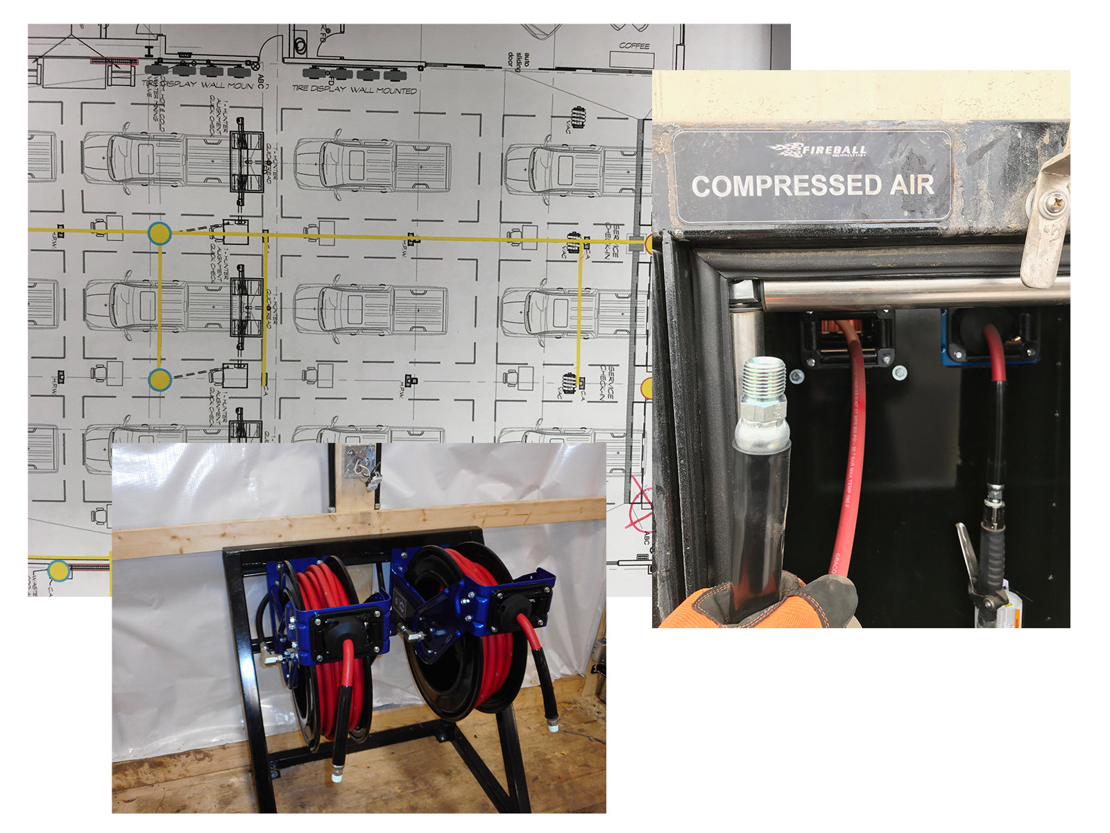 Compressed Air System Repair Shop Bay