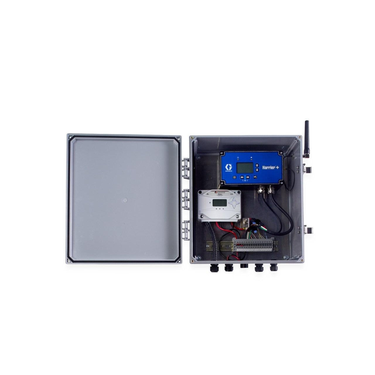 DC Control Box without Controller and Includes SS20L-12V Two Panel Charge Controller, NEMA Rated