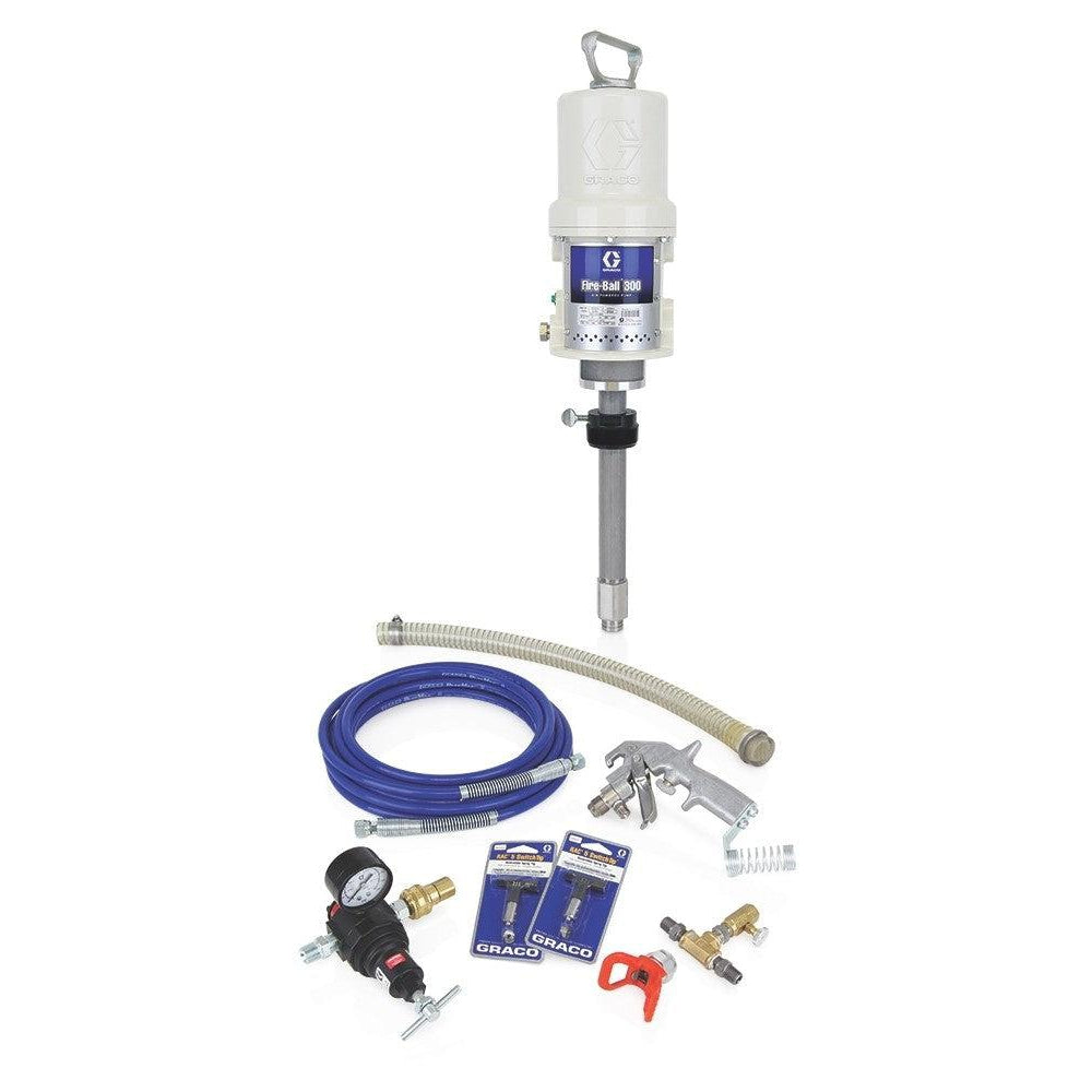 Fire-Ball® 300 Series 15:1 Undercoating 400 lb. (181 kg) Pump - Bung Mounted Stationary Package