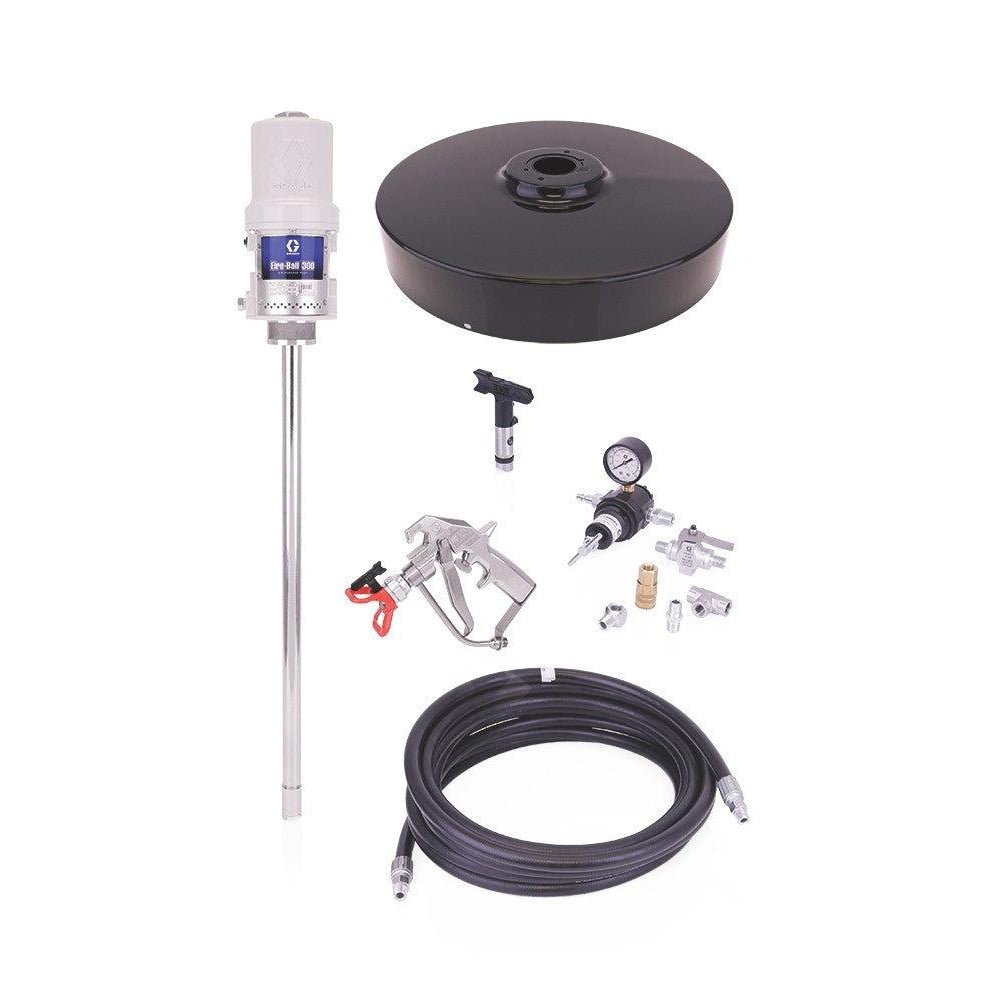 Fire-Ball® 300 Series 15:1 Undercoating 400 lb. (181 kg) Pump - Stationary Package