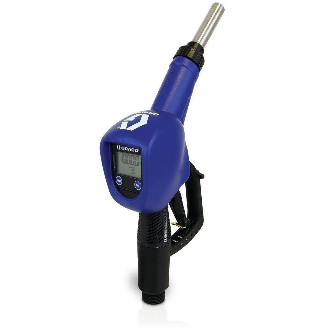 Graco 127650 Ld‚Äö√Ñ√´ Automatic Nozzle With Built-In Electronic Turbine Meter, With Stainless Steel Breakaway Spout - Fireball Equipment Ltd.