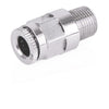 CSP Lubrication Point Fitting - Push-To-Connect Stud - 1/4 inch OD tube x 1/8 inch NPT male straight, 625 psi