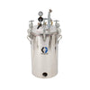 10 Gallon High Pressure (HVLP) Pot, Regulated to 100 psi, ASME Rated, 33.9 in (88.0 cm), 76 lbs (35 kg), SST