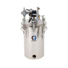 10 Gallon High Pressure (HVLP) Pot with Agitator, Regulated to 100 psi, ASME Rated, 33.9 in (88 cm), 85 lbs (39 kg), SST