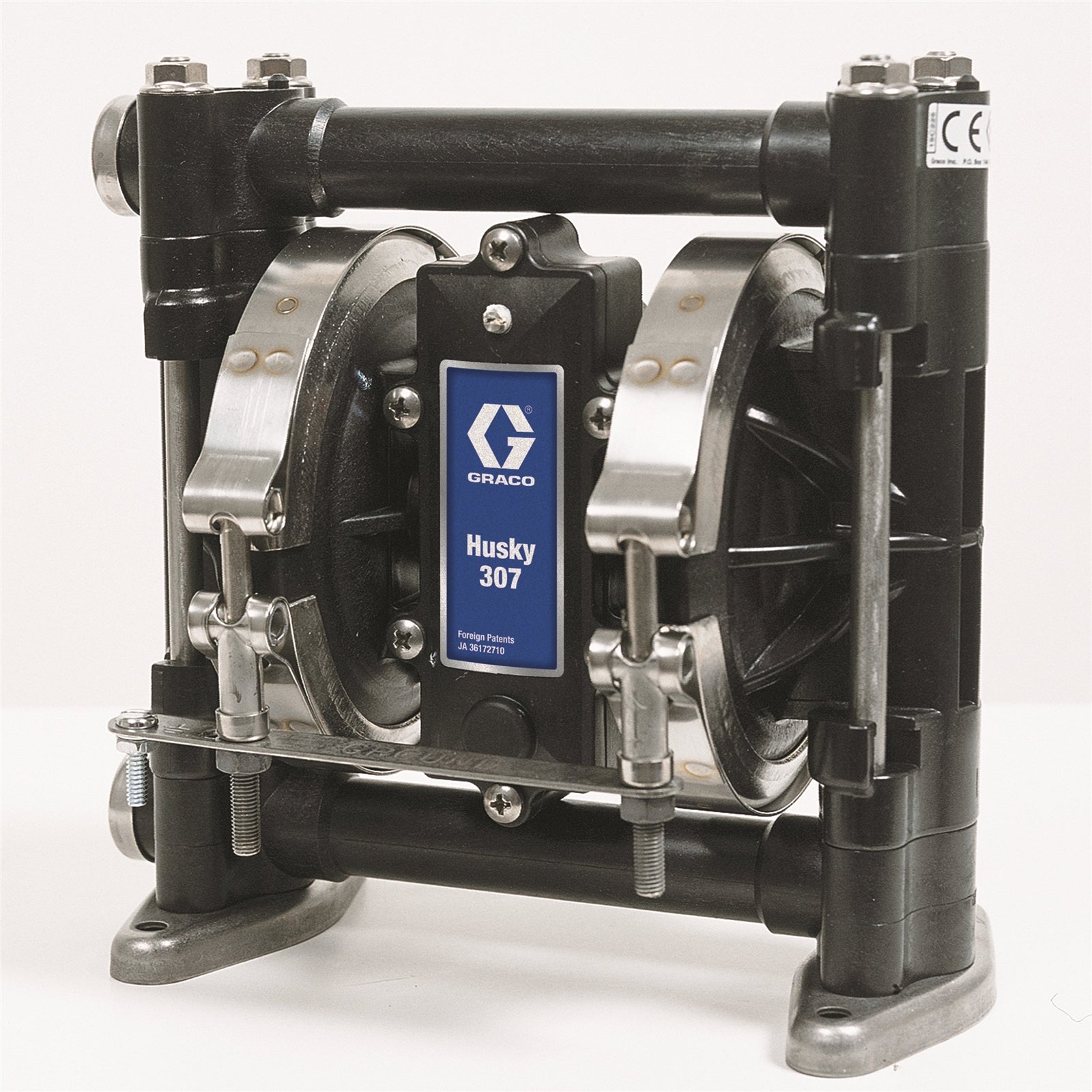 Husky 307 Acetal Pump, Polypropylene Center Section, Acetal Seats, Tpe Balls & Tpe Diaphragm