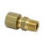 General Pipe Fitting - Male Connector - 1/4 inch Tube x 1/8 inch Male, Brass