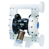 Husky 1590 Polypropylene (1-1/2" Npt) Std Pump, Al Center Section, Polypropylene Seats, Santoprene Balls & Santoprene Diaph