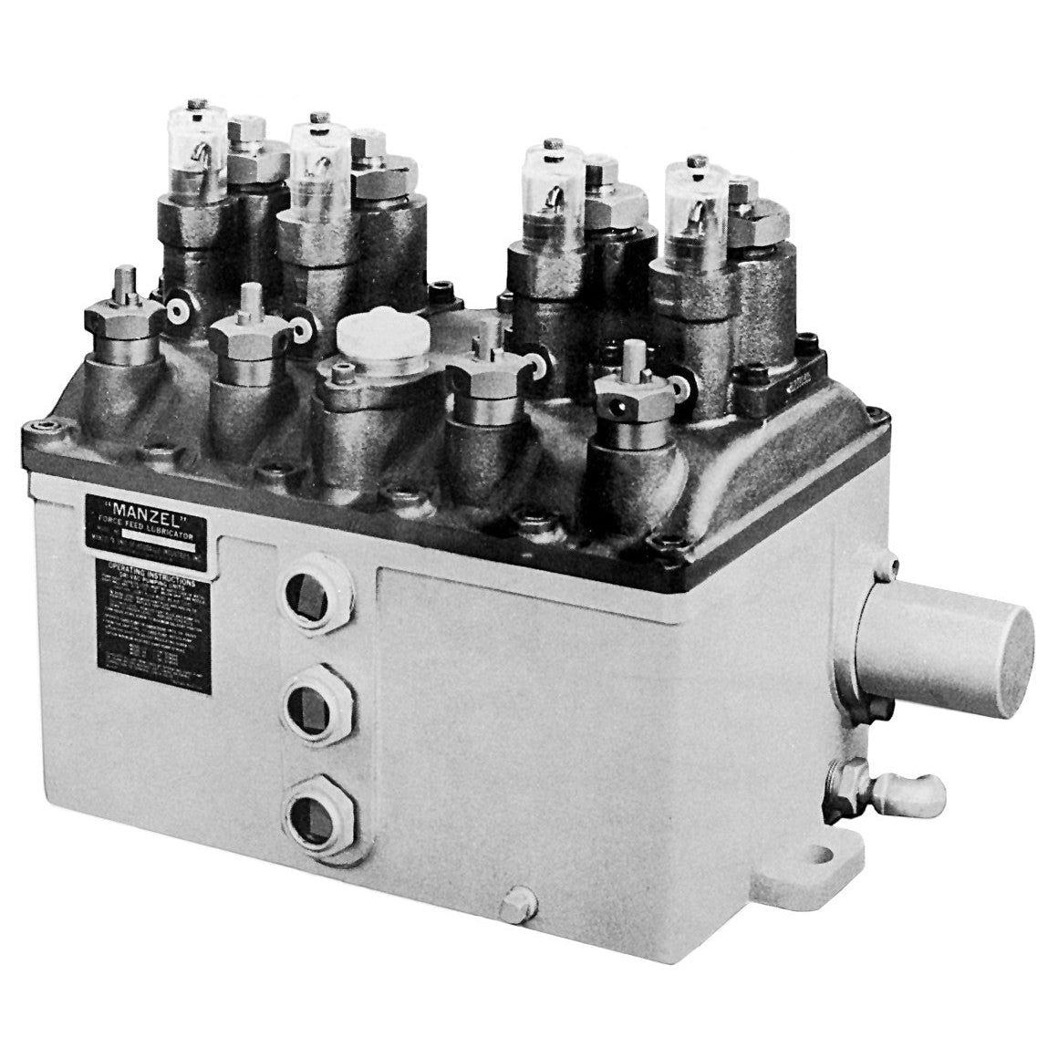 HP-50 Lubricator with 4 Pumps, Provisions for Flange Mounted Auto Fill, Low Level in Fill Plate, Proximity Switch