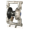 Huskyâ„ 1590 Stainless Steel Air Operated Double Diaphragm Metal Pump, Ss/Buna-N/Ptfe/Epdm Two-Piece