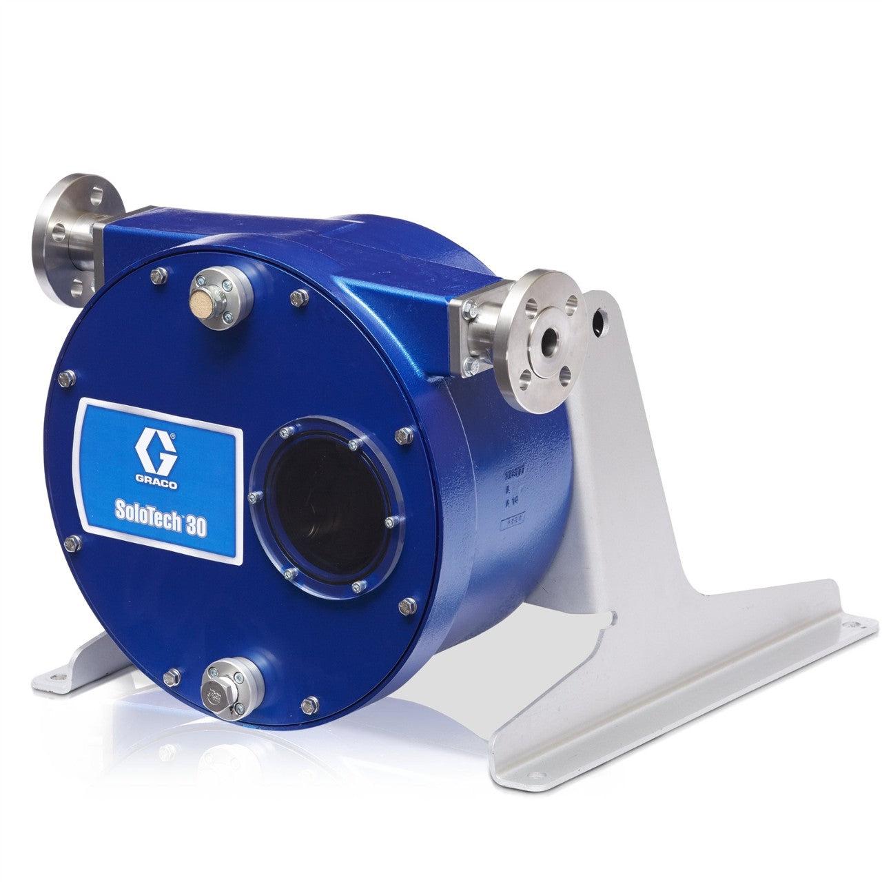 SoloTechª i30 Mid Speed Buna-N Peristaltic Hose Pump with Nitrile Hose, 316 Stainless Steel Barb & IEC Connection
